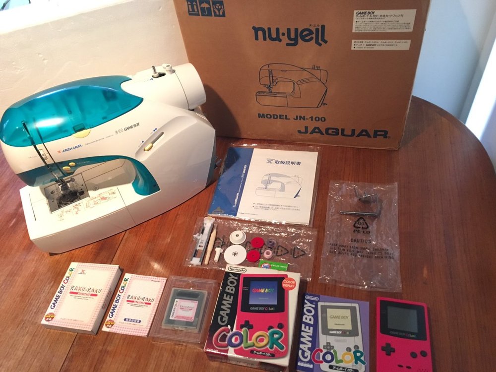 Jaguar Sewing Machine Gameboy Color w/ Cart Price Check Video Game Sage