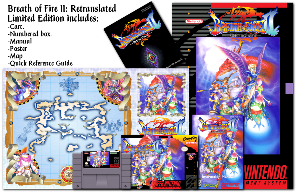 SNES Breath of Fire 2 retranslated limited edition Price Check